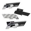 SVLHP1 Car Styling Front Grille Badge Decoration Rline Metal Emblem For Volkswagen VW Golf 4 5 6 7 8 Passat T5 B5 b6 b8 MK6 MK7 Tiguan