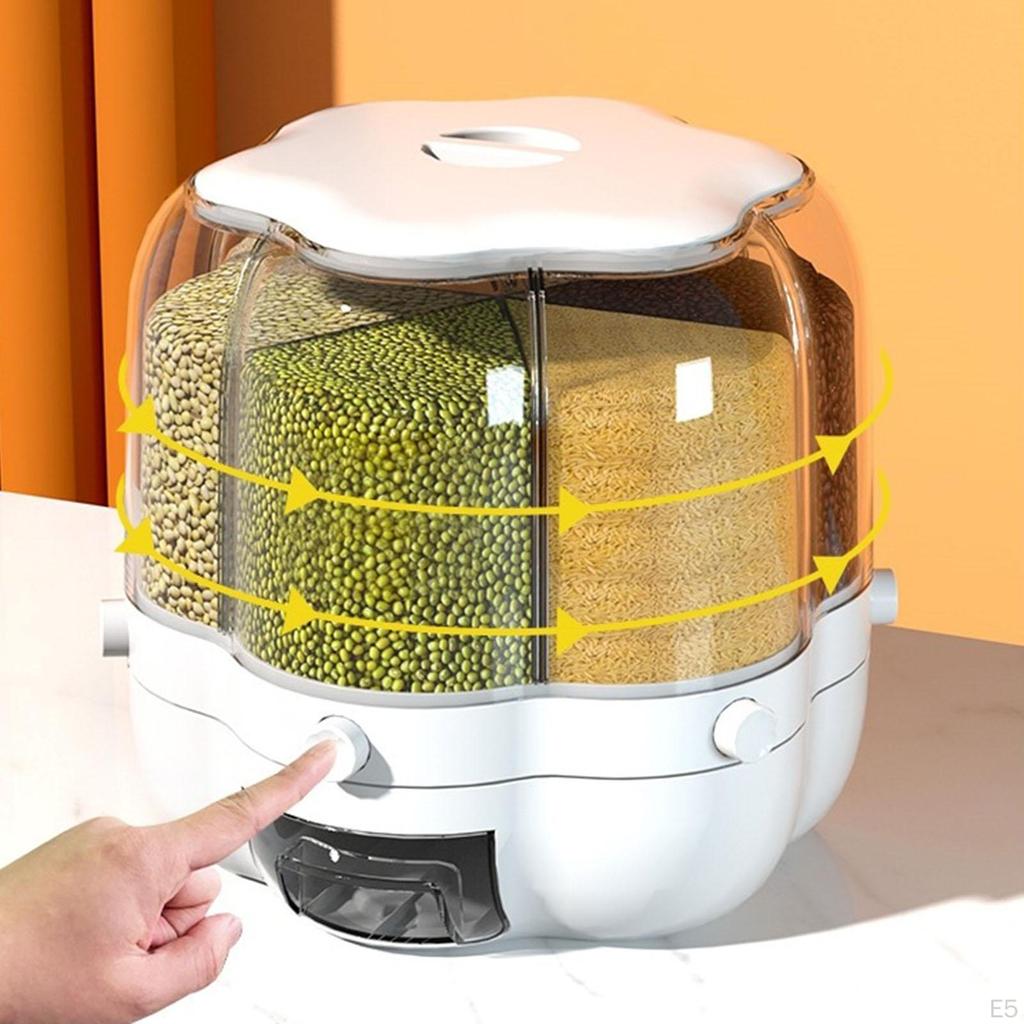 6 сеток для зерновых, ведро для риса, контейнеры для пищевых продуктов, сухие контейнеры для выпечки, кладовая