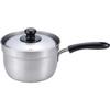 Tsubamesanjo Pot 18cm with Lid Stainless Steel Compatible Tsubamesanjo Spill-resistant One-handed IH/Gas EM-007