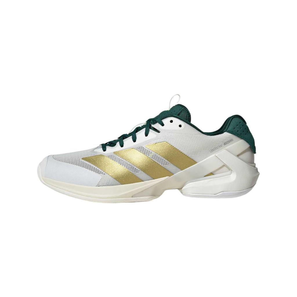 Adidas Adizero Ubersonic 5 Slip Resistant, Abrasion Resistant, Breathable Low Top Tennis Shoes Men's Bright White Sneakers IH3087