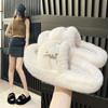 Thick Sole Anti Slip Women's Plush Slippers Autumn and Winter New Korean Version Plush Slippers for Women