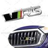 JBIW9 3D Chrome Metal Car Styling VRS Logo Front Grille Emblem Sticker For Skoda Octavia Fabia Rapid Superb Kodiaq Rear Trunk Decor