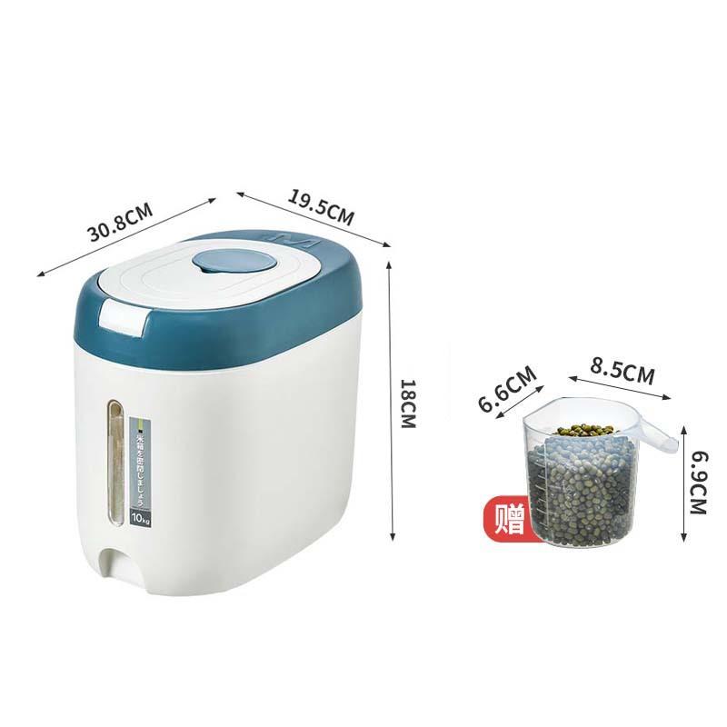 5 кг мерный бытовой кухонный рисовый ящик для хранения зерна контейнер для еды защищенная от насекомых герметичная банка для муки органайзер для банок