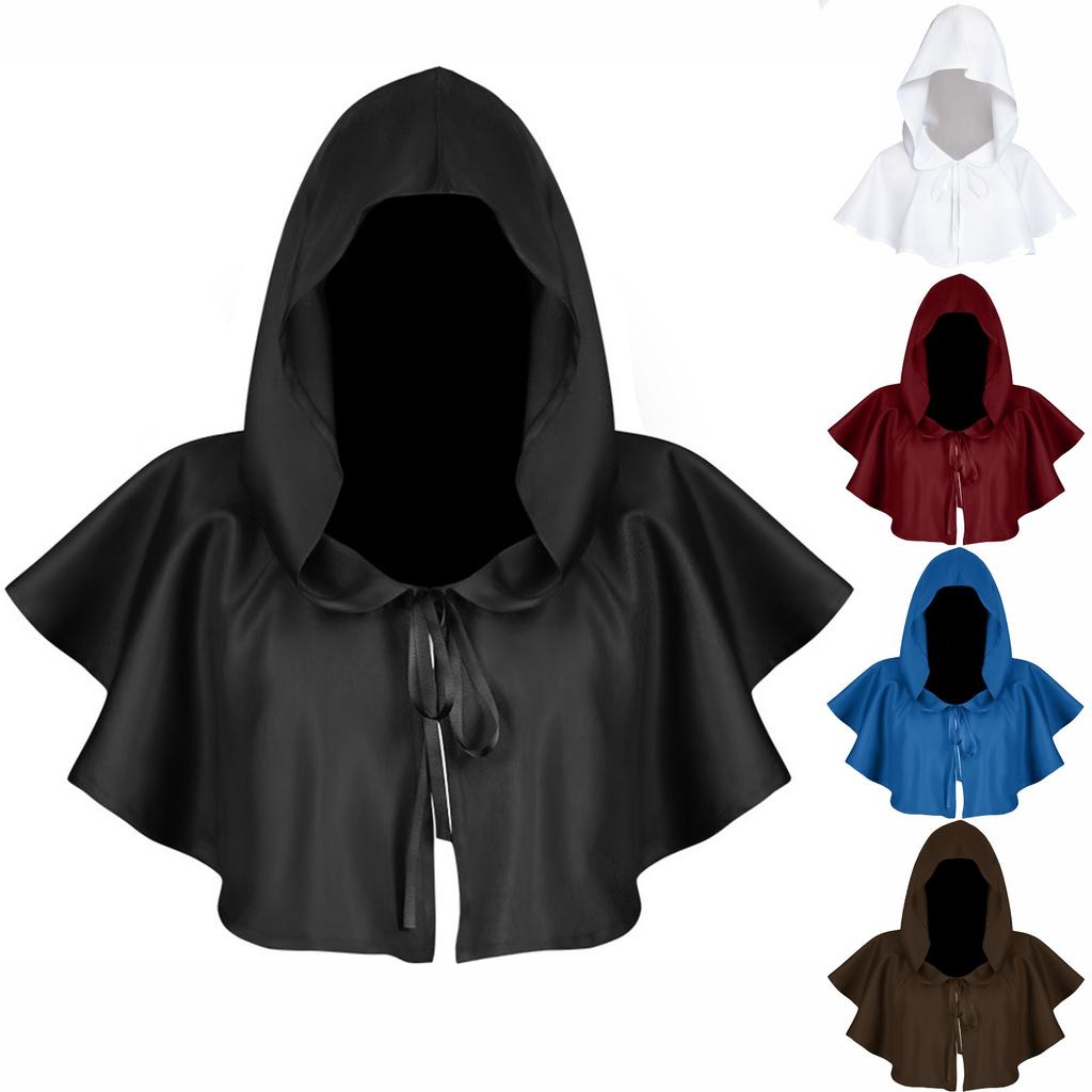 Women's Halloween COS Clothing Death Cloak Hooded Cloak