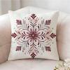 Snowflake Hexagonal Maple Leaf Pillow Case Pillowcase Doublesided Printed Sofa Cushion Bedroom Headboard Pillow