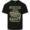 Motorcycles Make Me Happy Biker Motorbike Unisexs Light Cotton TShirt