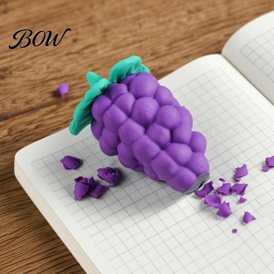Novelty Fruit Shaped Erasers 3D Food Earsers, Cute Mini Vegetable Erasers, Realistic for School Strawberry, Mango, Carrot, Pineapple Kids, Supplies