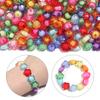 50pcs/lot Mixed Color Acrylic Beads Flower Oval Round Bucket Shape Loose Beads For DIY Bracelet Earrings Jewelry Accessories