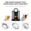 i Cafilas UE2401 Nespresso Coffee Capsule Converter Многоразовый 304 Нержавеющая сталь Совместимость с Delonghi ENV135, Vertuoline Vertuo GCA1