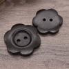 50PCS Flower Shaped Wood Buttons Vintage Sewing Button Clothing Button  Clothing Sewing