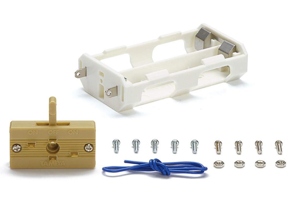 Tamiya Забавный набор для творчества Серия 151 Батарейный отсек для двух аккумуляторных блоков с переключателем №. (70151)
