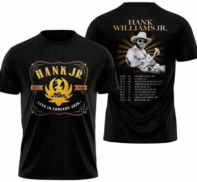 Hank Williams Jr Tour 2026 Tshirt