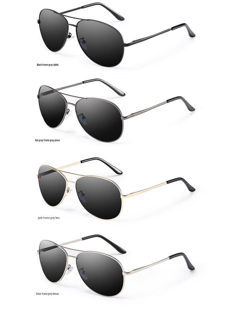 Мужские поляризационные солнцезащитные очки от УФ-лучей, модные 'лягушки' для вождения 2025