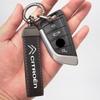 MVDC1 With Car Logo Key Accessories Man Suede Keychain Keyring For Citroen Celysee C6 C3 C5 C1 C2 C4 Aircross Picasso Cactus Berlingo