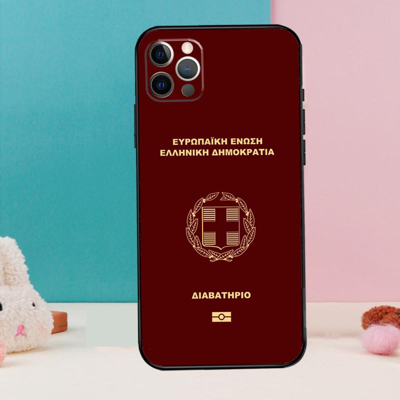 Греция Греческий Национальный Флаг Чехол Для iPhone 14 13 12 11 15 16 Pro Max X XR XS Max 14 Plus Мягкая Задняя Крышка