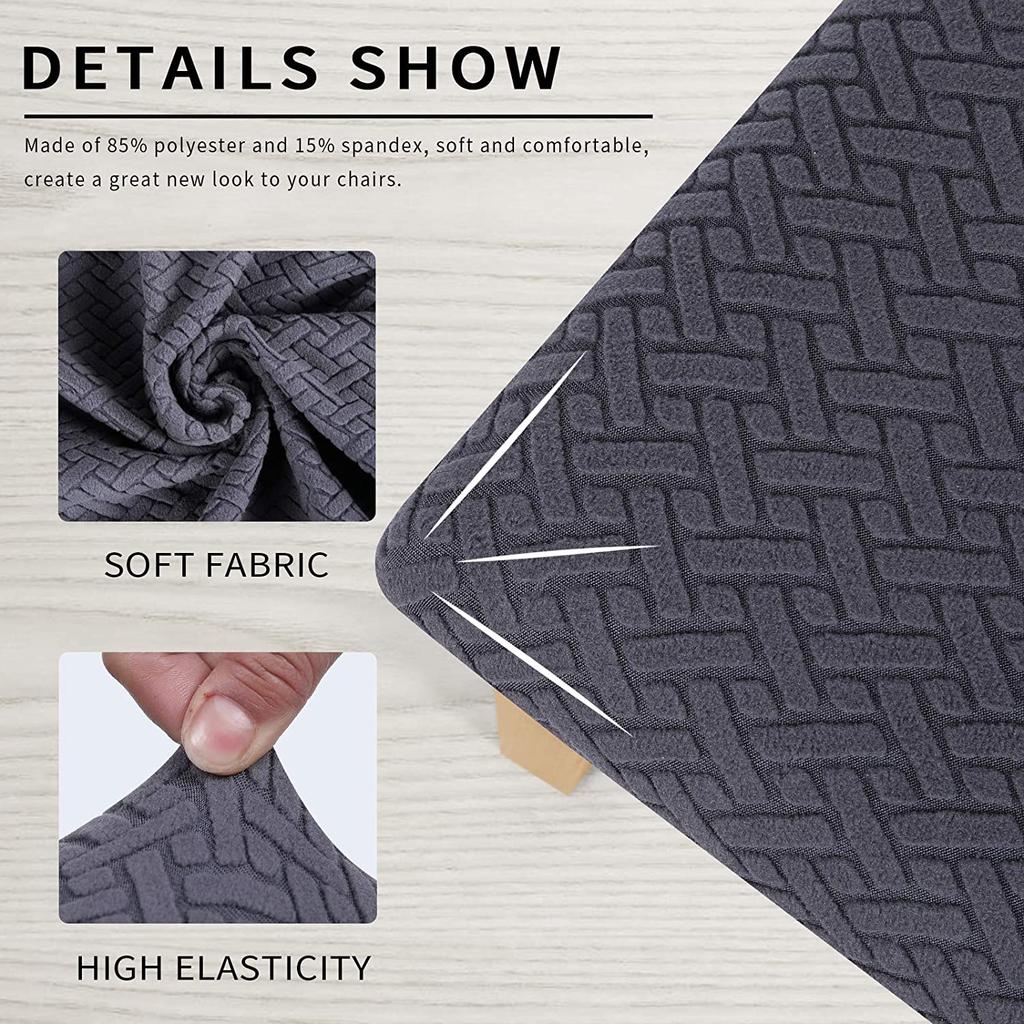 Водонепроницаемая подушка для столовой из спандекса, твердый чехол на сиденье стула, съемные чехлы с моющейся защитой для мебели