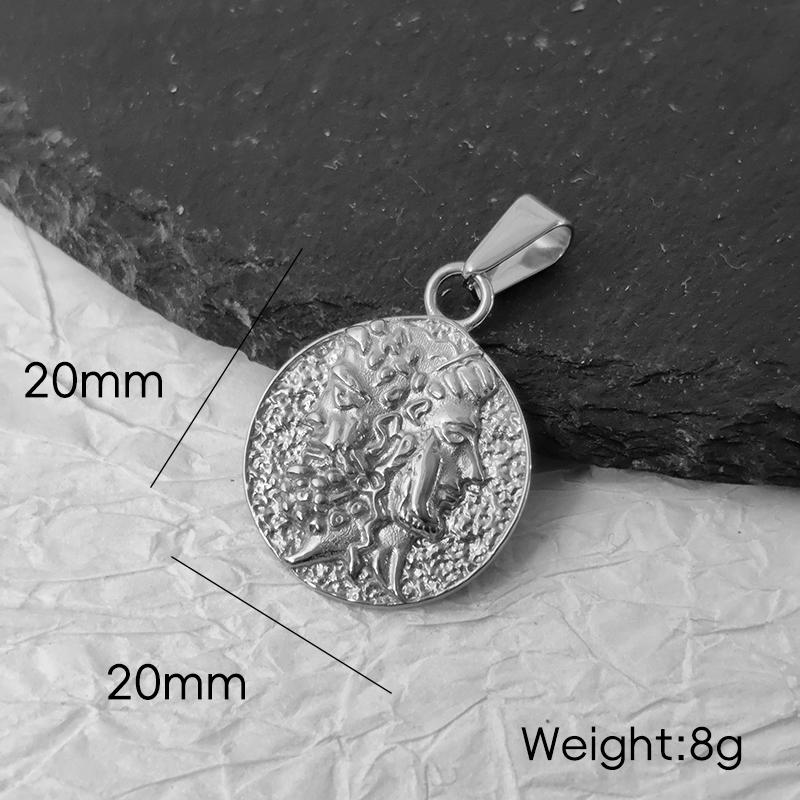 Кулон-ожерелье «Лицевой бой» с покрытием из 18-каратного золота, ручной работы, голова Зевса Гера Янифор, монета с изображением греческой мифологии, ювелирное изделие, подарок