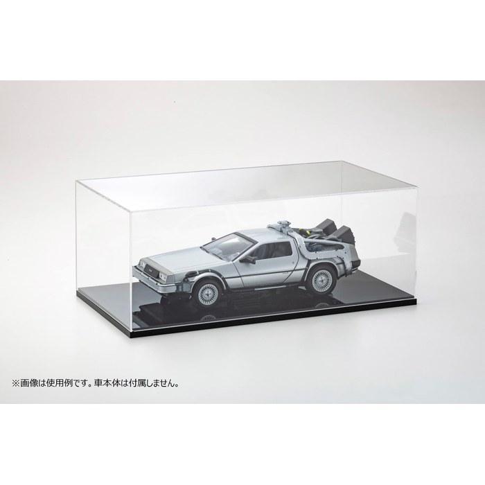 Акриловая витрина и акриловая подставка Kyosho (черный) для моделей машин 1/24 (Литые/Пластиковые модели) 7307 Прозрачный/Черный Ш250мм x Г136мм x В94мм