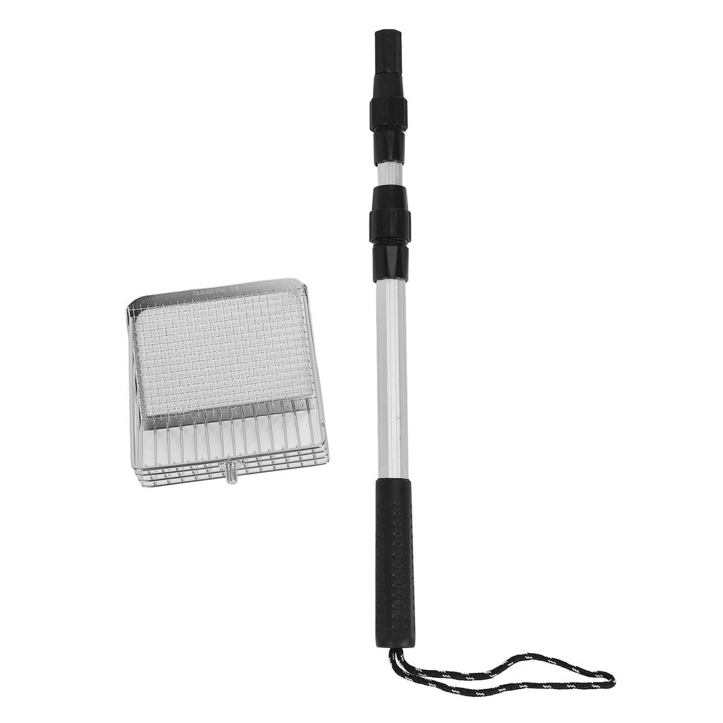 Chicken Poop Scooper Anti Stick Stainless Steel Stretchable Long Handle Sifting Shovel Chicken Coop