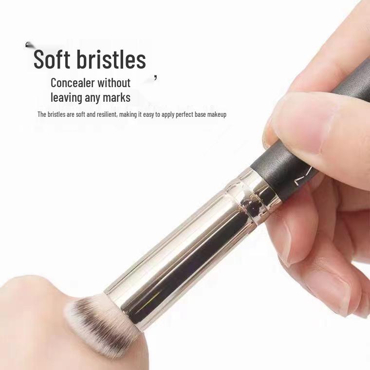 Round Head Concealer Brush 270, Teardrop Foundation Brush 370, Individual Pack, Portable Beauty Tool