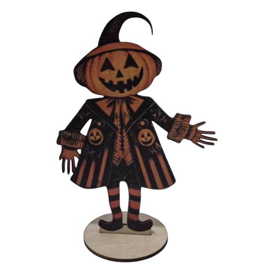 1 шт./1 комплект Хэллоуин Винтаж тыква человек флажки жуткий деревенский деревянный мультфильм тыква гирлянда стол знак украшение орнамент фестиваль подарок