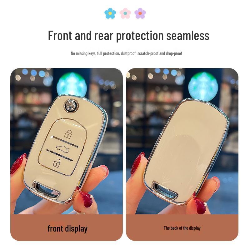 Чехол для ключей Baojun 510/530/560/730, RS3, 360, Kiwi, E200 с пряжкой