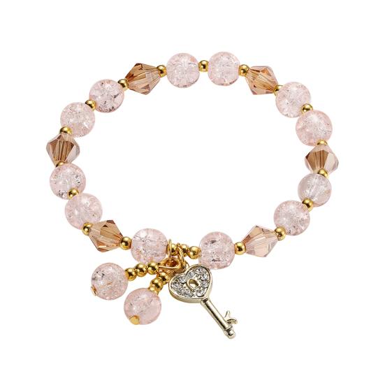 Браслеты на удачу для женщин, винтажные ювелирные изделия ручной работы с подвеской-ключом, свадебные подарки для невест