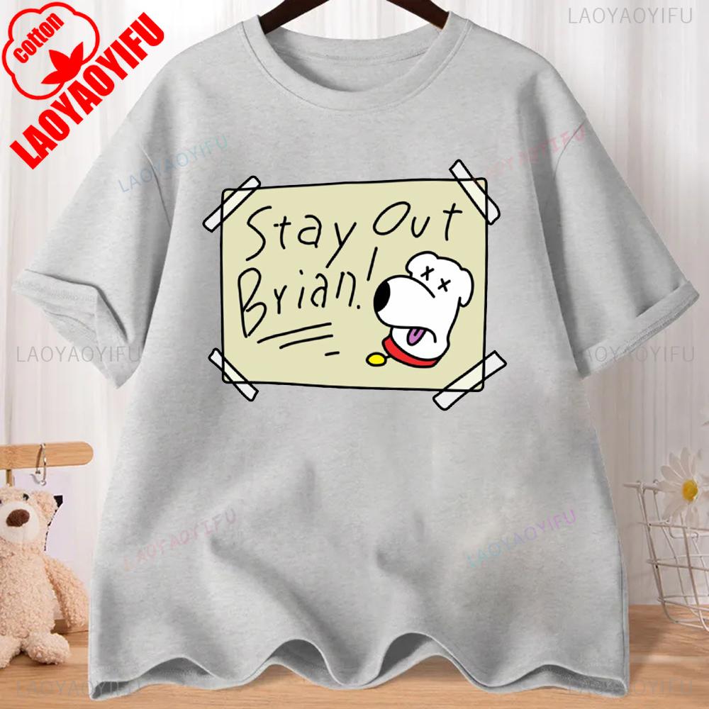 FMILY GUY Stewie Tattoo Brian Cartoon FMILY GUY Printed T-shirt for Fitness Training Jogging Outdoor Activities
