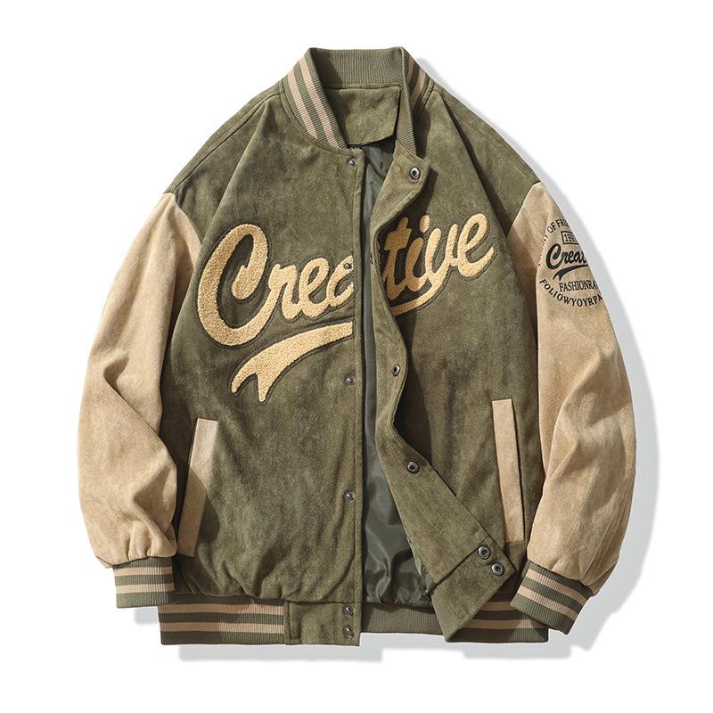 Мужская бейсбольная куртка свободного покроя — модный стиль осень/зима