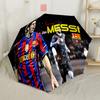 Barcelona's Messi Celebrates Victory Outdoor Automatic Umbrella Compact & Durable 8-Rib Design Compact Design Travel Essential Fashionable Accessory