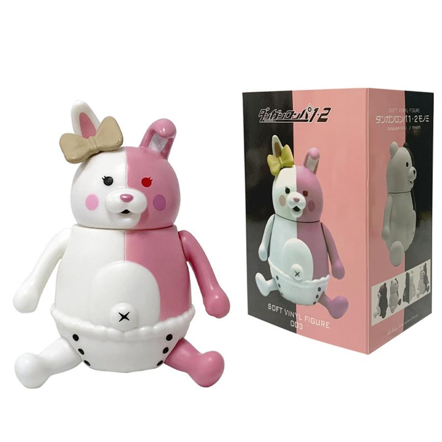 11cm/4.33in Danganronpa Reload Anime Figure Bear Monokuma Action Pink Rabbit Monomi Collection Model Doll Toys PVC 1 2 Poseable Articulated Scale