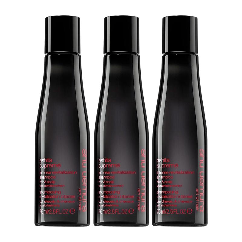Shu Uemura Шампунь и кондиционер дорожный размер Professional Beauty Inventor Riye Release Energy Revitalizing, несколько спецификаций, для волос 75мл*3