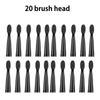 20pcs Sonic Electric Toothbrush Replacement Brush Heads Soft Brush Head Tips Accessories Deep Clean For Man And Woman Adults
