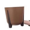 KADAX Горшок Кашпо Для Цветов Эко Кашпо Ножки + Вкладыш 18см Коричневый