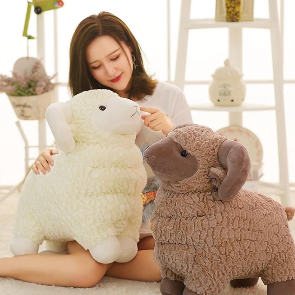 25/35cm Baby Goat Plush Doll PP Cotton Baby Goat Keychain Sheep Plush Toys  Valentine's Day Gifts