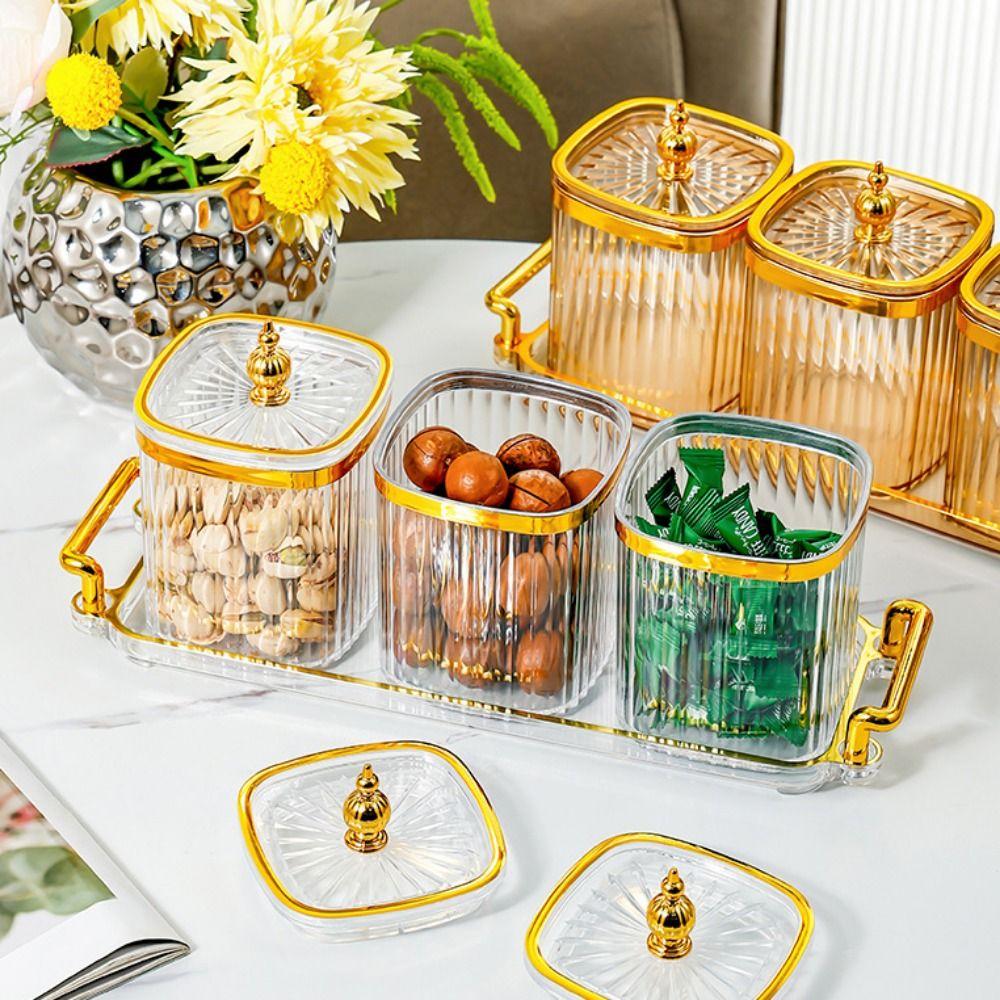 Изысканная коробка для хранения, креативная банка для хранения, многоцелевой набор банок для приправ, домашний