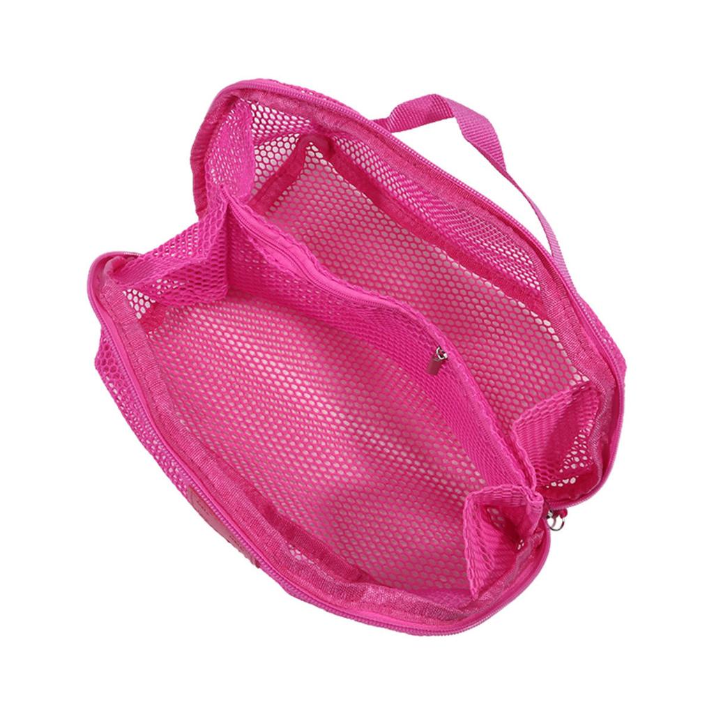 Women Travel Portable Cosmetic Storage Pouch Toiletry Organizer Bag Mesh Transparent Wash Bag Tote Multifunctional Makeup Case Washbag
