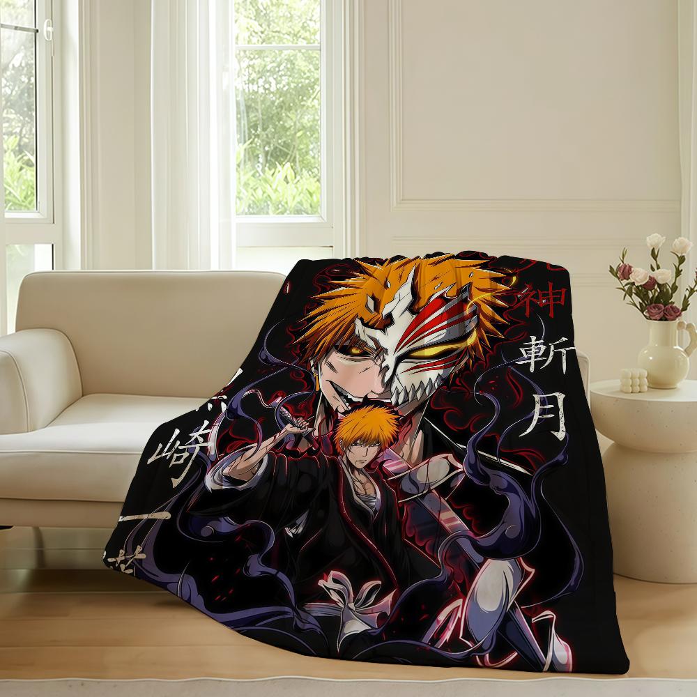 Приключенческое аниме B-BLEACH Плед Для Дивана Офиса Кровати Самолета Путешествий Сна Чтения Отдыха Кемпинга Мягкий И Теплый