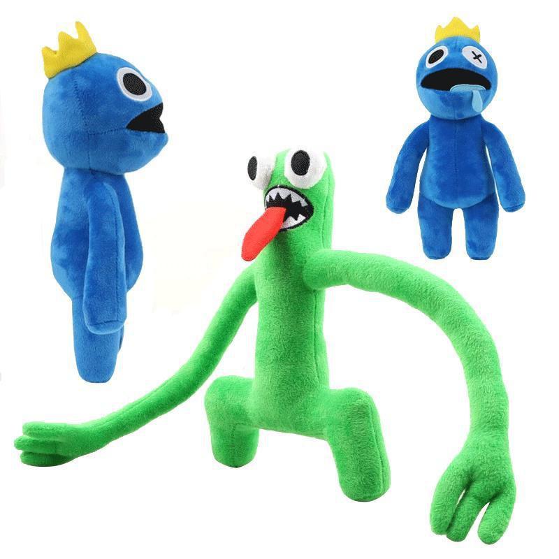 Rainbow Friends roblox, плюшевая игрушка, мультяшный игровой персонаж, кукла, кавайный синий монстр, мягкие игрушки для детей, рождественские подарки