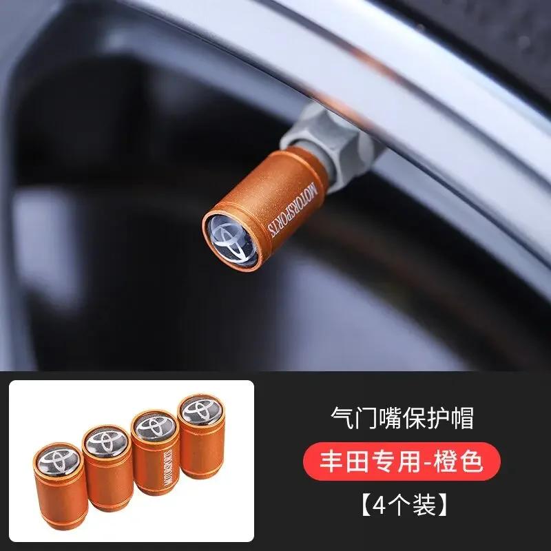 4 шт. Матовые колпачки на ниппель колеса автомобиля для Toyota RAV4 Corolla Camry Frontier Supra C-HR Hilux Tacoma PradoCorolla CHR Аксессуары