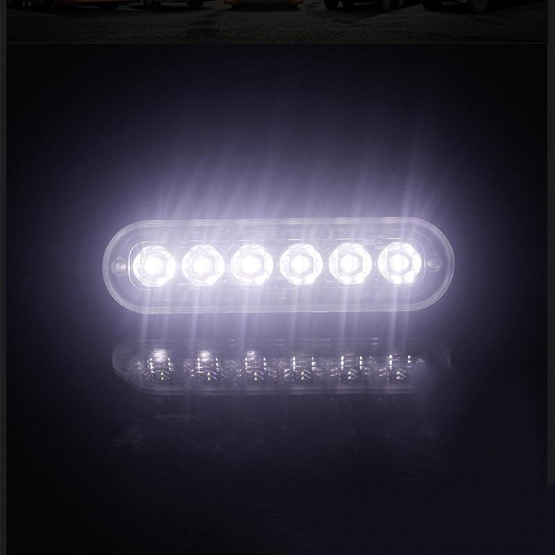 Автомобильный противотуманный фонарь комплект DC 12V-24V 6 светодиодов 112*28 мм рабочий прожектор для бездорожья