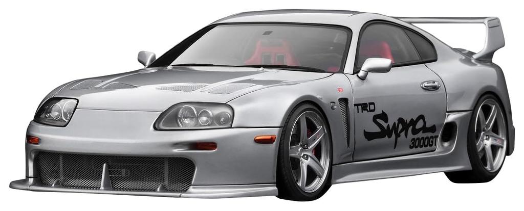 Модель зажигания масштаб Toyota Supra TRD 3000GT Серебристый готовый продукт TK.Company 1/18 (A80) (IG3600)