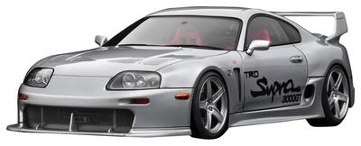 Модель зажигания Toyota Supra TRD 3000GT Серебристая IG3600 TK.Company 1/18 (A80) (Готовая модель)