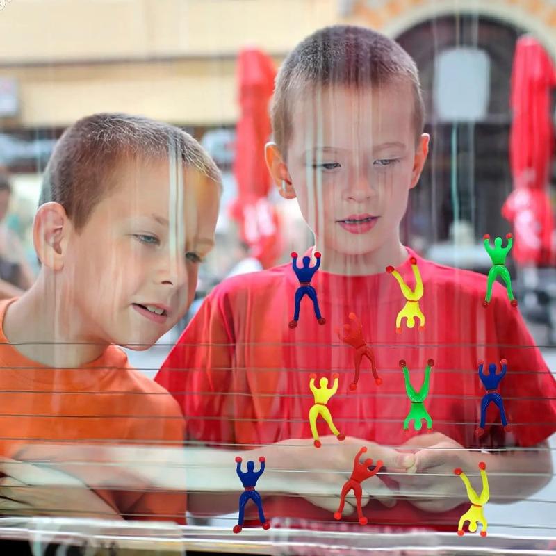 50 шт. липкие альпинисты, фигурки альпинистов, эластичные липкие игрушки для детей, игрушки для снятия тревоги, идеи для мальчиков и девочек