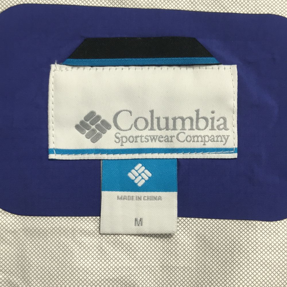 Columbia Верхняя одежда Куртка из нейлона с длинным рукавом M Зеленый x Фиолетовый Мужская Б/у