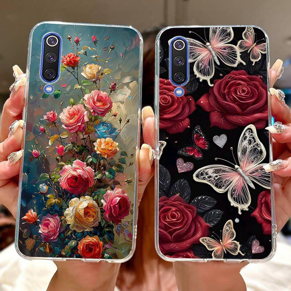 Cute Painting Phone Case For Xiaomi Mi 9 9SE 9Lite Soft Silicone TPU Back Cover For Xiaomi Mi9 9 SE 9 Lite Cases Bumpers