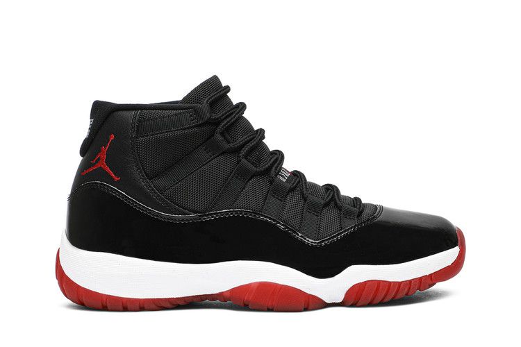 Мужские кроссовки Jordan 11 Retro Playoffs Bred (2019) Черный/Белый-Университетский Красный