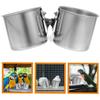 Stainless Steel Bird Food Container 2in1 Parrot Water Feeding Bowl  Bird Feeding Tool