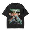 Rapper Vybz Kartel Washed TShirt Male  Streetwear Casual T Shirts Summer Crewneck Hipster Tee Shirt Print Oversized Tops