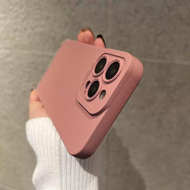 Роскошный чехол из жидкого силикона для iPhone 17 16 11 12 13 14 15 Pro Max Plus Air Мягкий Ударопрочный Защитный Чехол Funda Coque